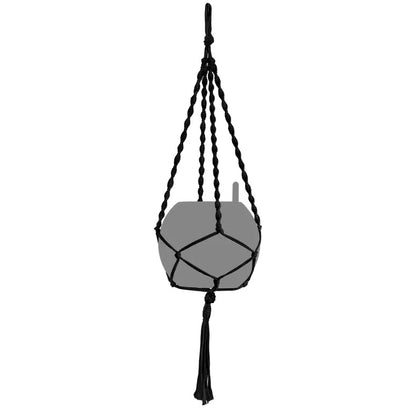 Підвіс Lechuza Macramé BOHO 90 чорний
