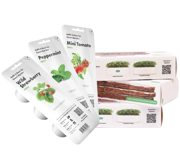 Змінні килимки grow-some та картриджі Click&Grow