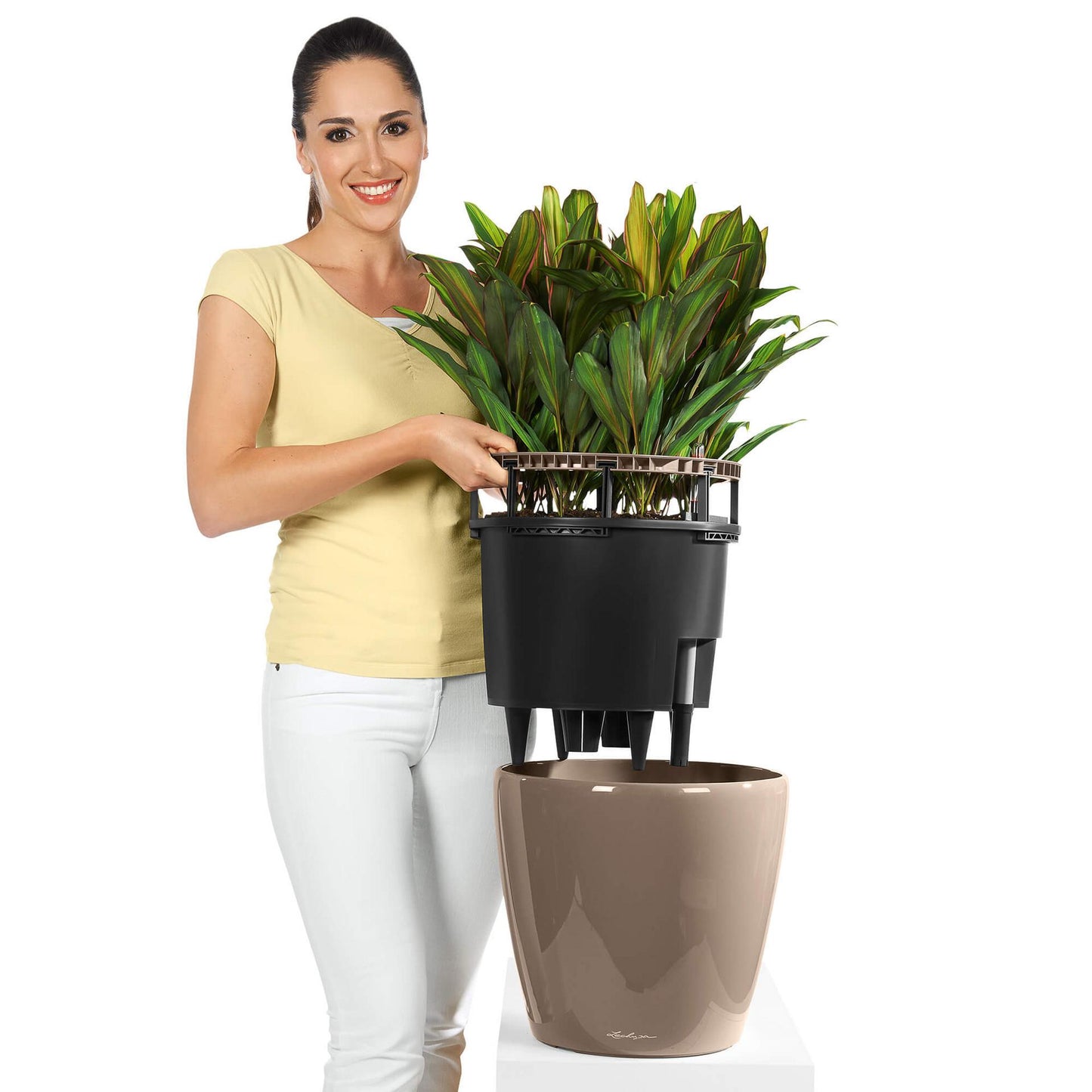 Вазон Lechuza Classico Premium LS 28, антрацит