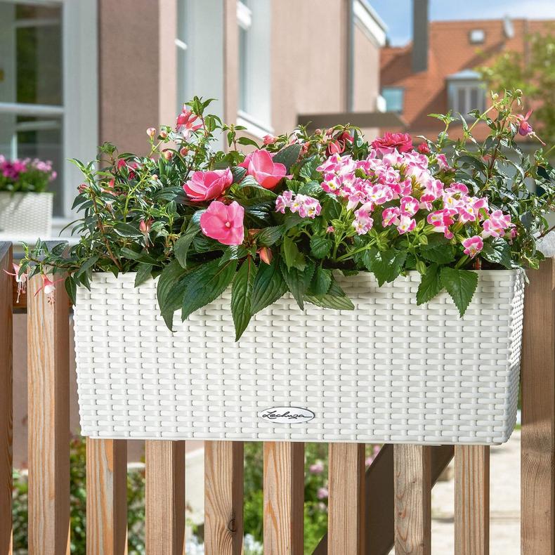 Вазон Lechuza Balconera Cottage 50, світло-сірий