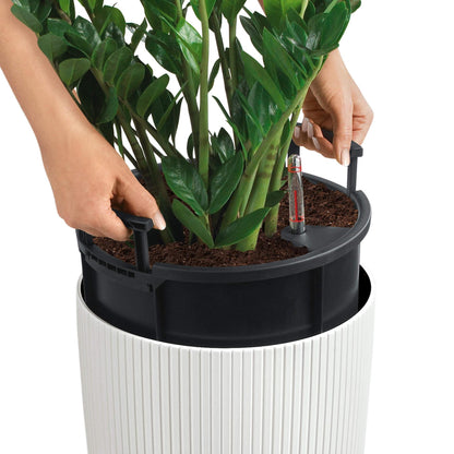 Вазон Lechuzа Cilindro color 32, сірий