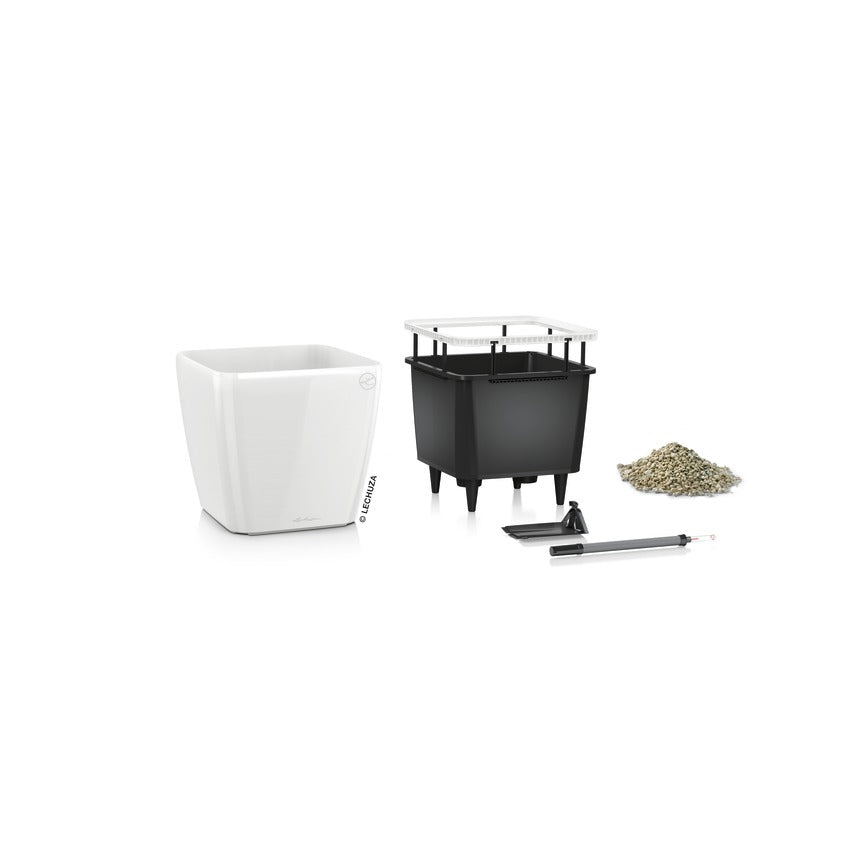 Вазон Lechuzа Quadro Premium LS 50, білий