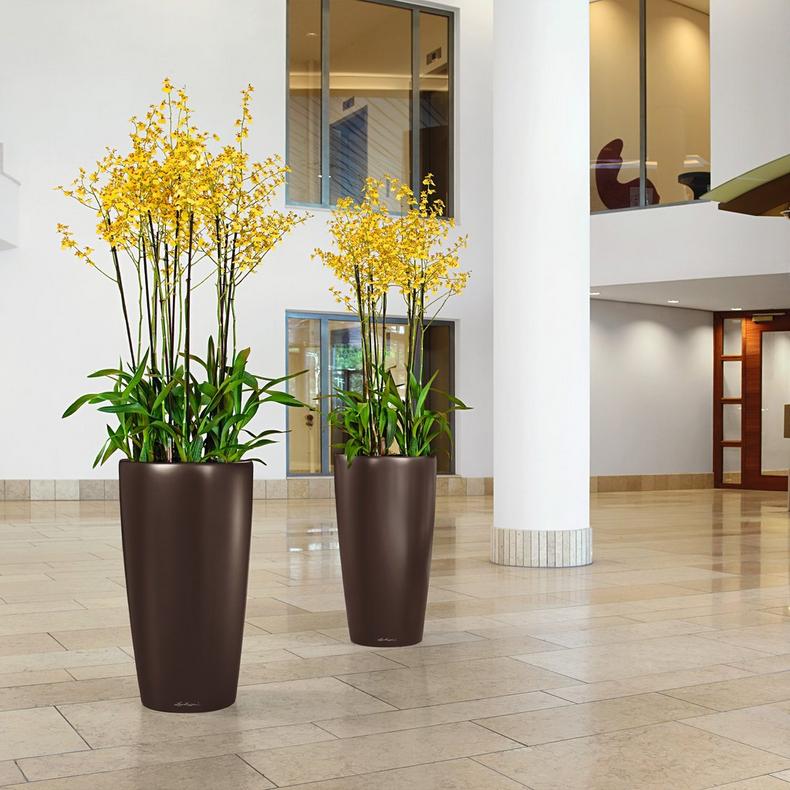 Вазон Lechuzа Rondo Premium 40, білий