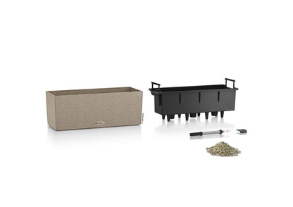 Вазон Lechuza Balconera Stone 50, пісочно-бежевий