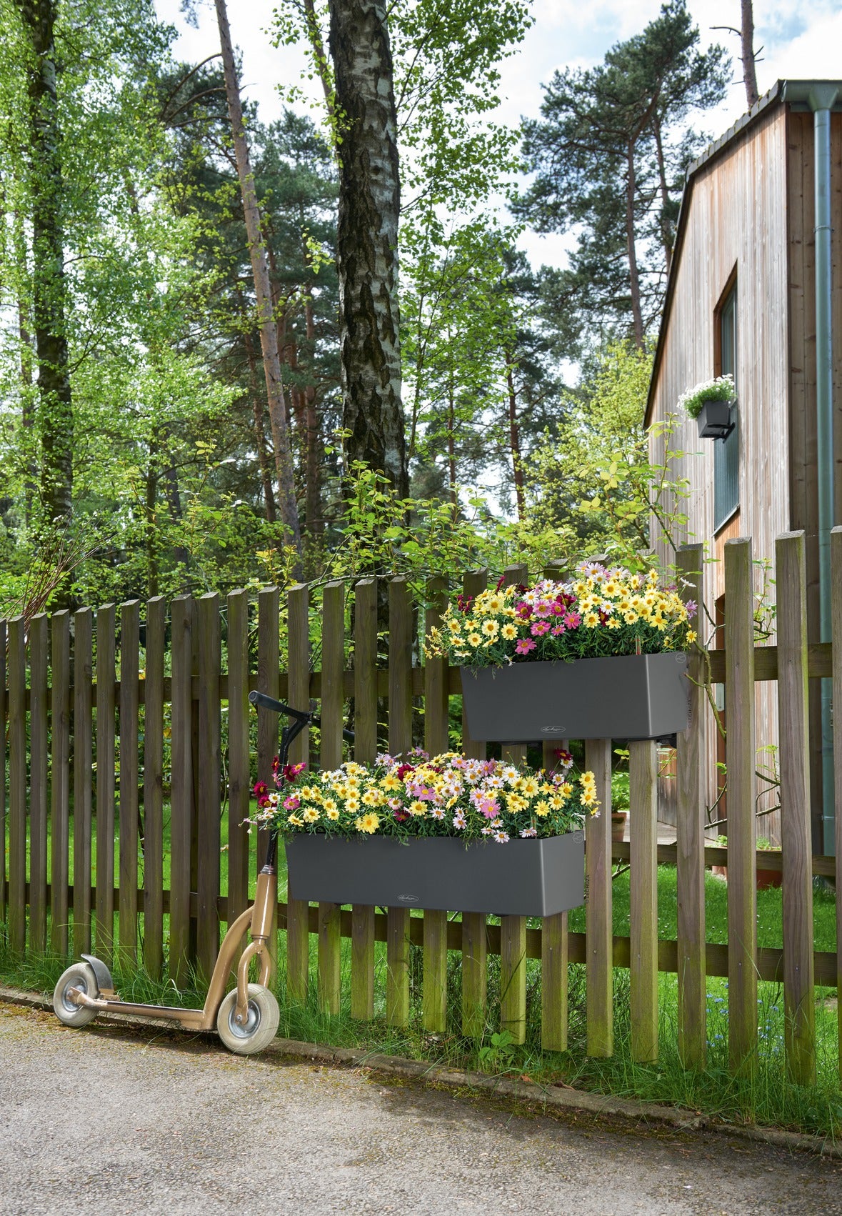 Вазон Lechuza Balconera Color, 80 сірий