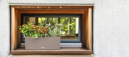 Вазон Lechuza Balconera Cottage 50, пісочно-коричневий
