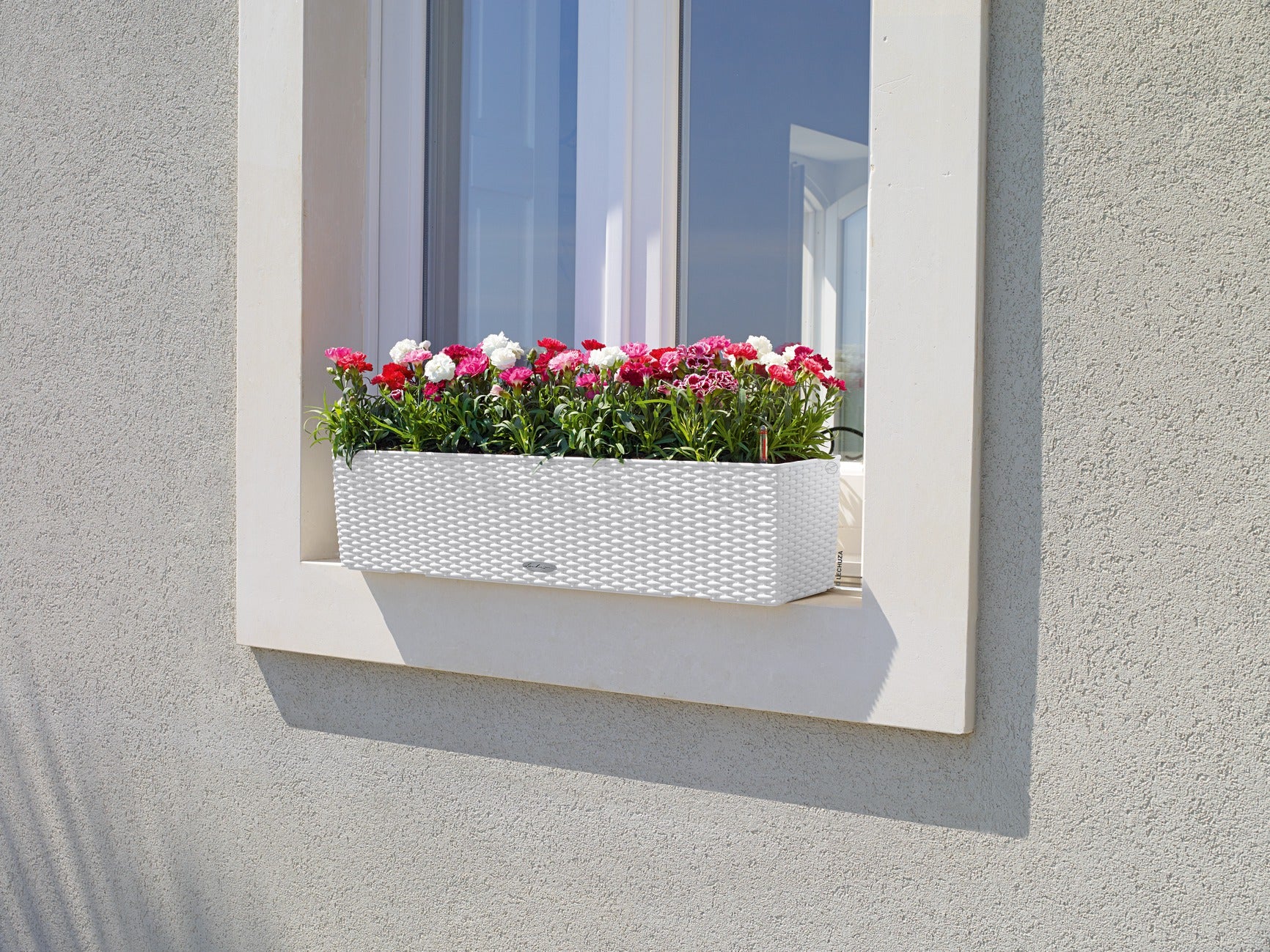 Вазон Lechuza Balconera Cottage 80, білий
