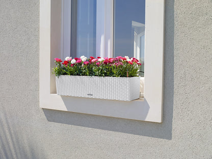 Вазон Lechuza Balconera Cottage 80, білий