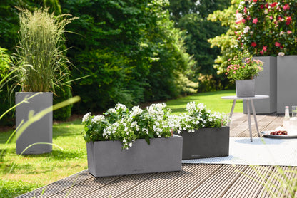 Вазон Lechuza Balconera Stone 50, сірий камінь