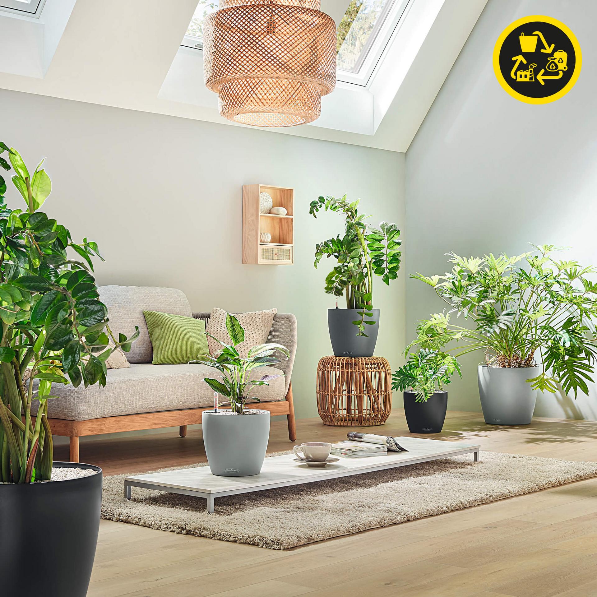 Вазон Lechuza CLASSICO Color ECO 43  сірий