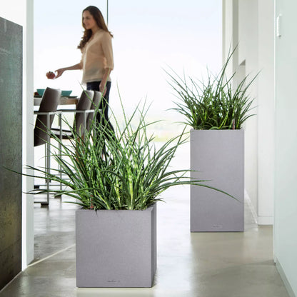 Вазон Lechuza Canto Stone 30 високий, світло-сірий