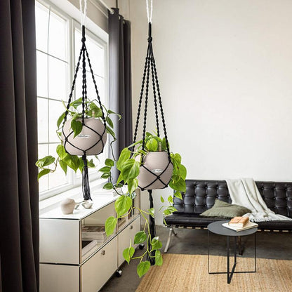 Підвіс Lechuza Macramé BOHO 120 см чорний
