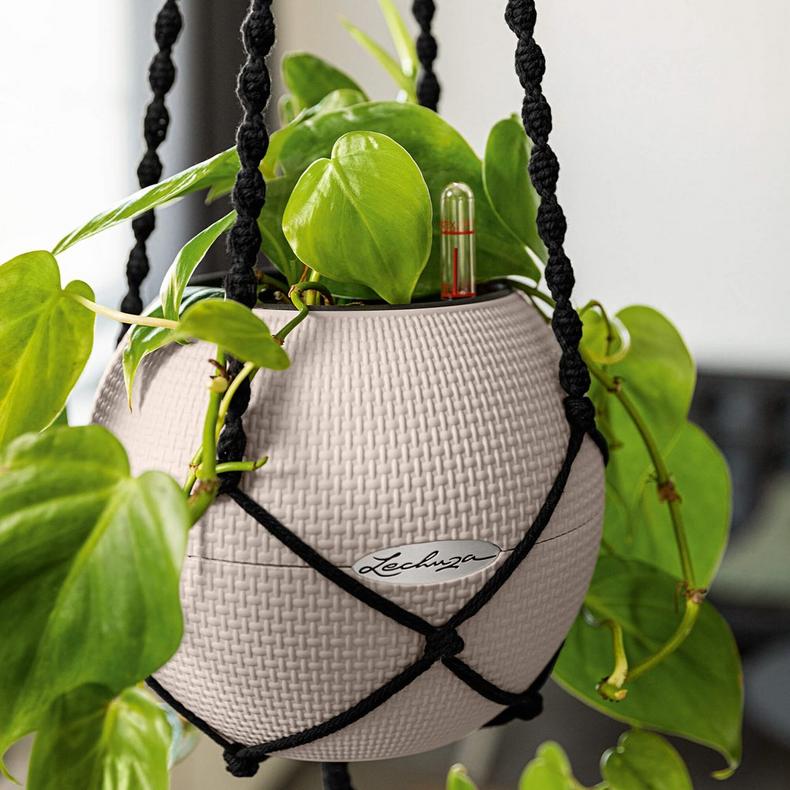 Підвіс Lechuza Macramé BOHO 90 см вугільний