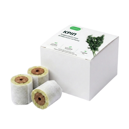 Змінні капсули з насінням кропу grow-some для гідропонного горщика в білій упаковці